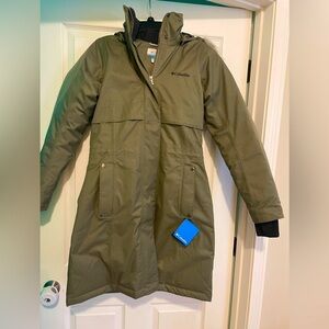BNWT Columbia Waterproof Winter Long Down Parka Jacket Women’s M Medium